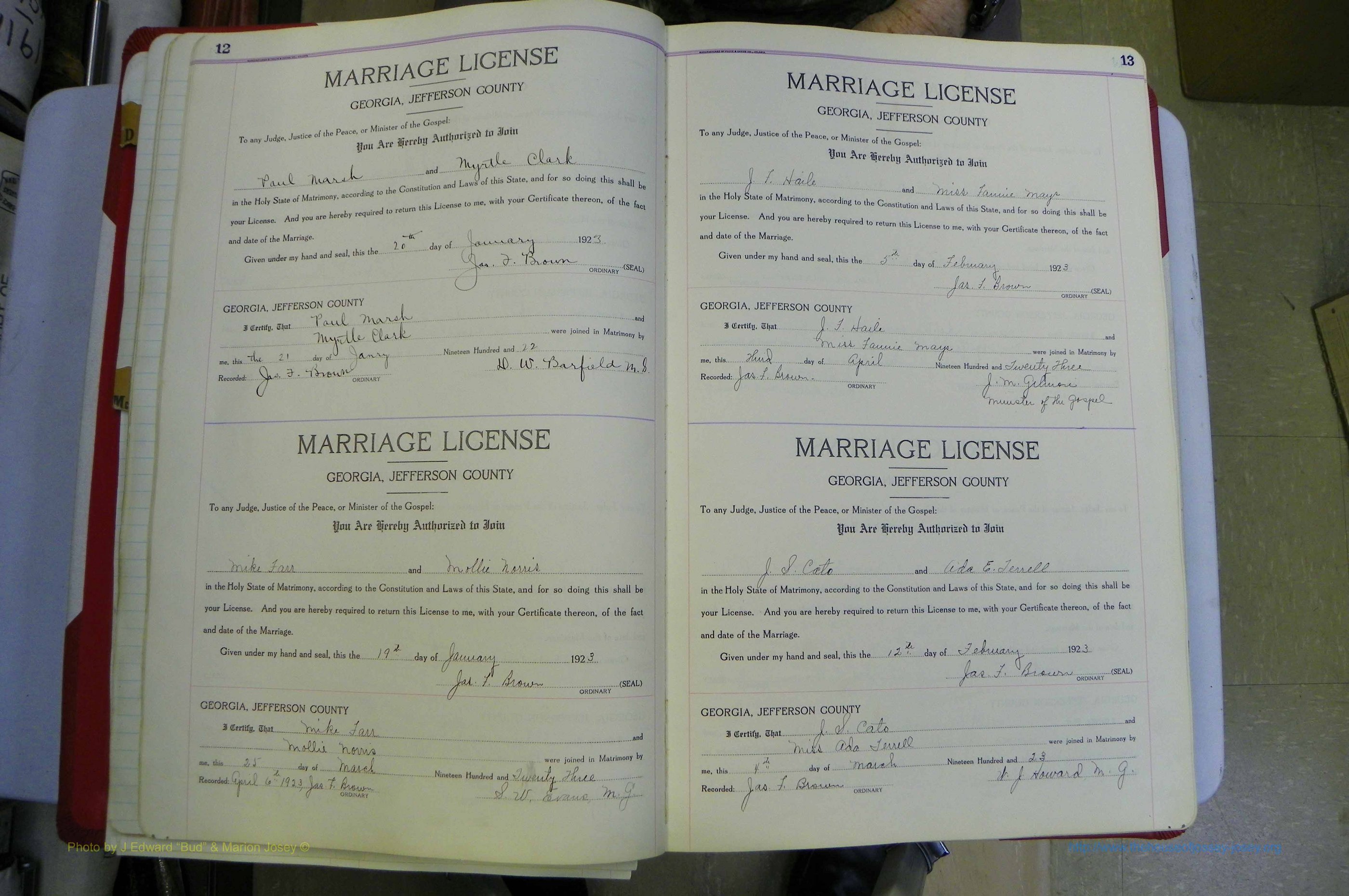 Jefferson Co, GA, Marriages Book C, 1922 - 1941, White (37).JPG