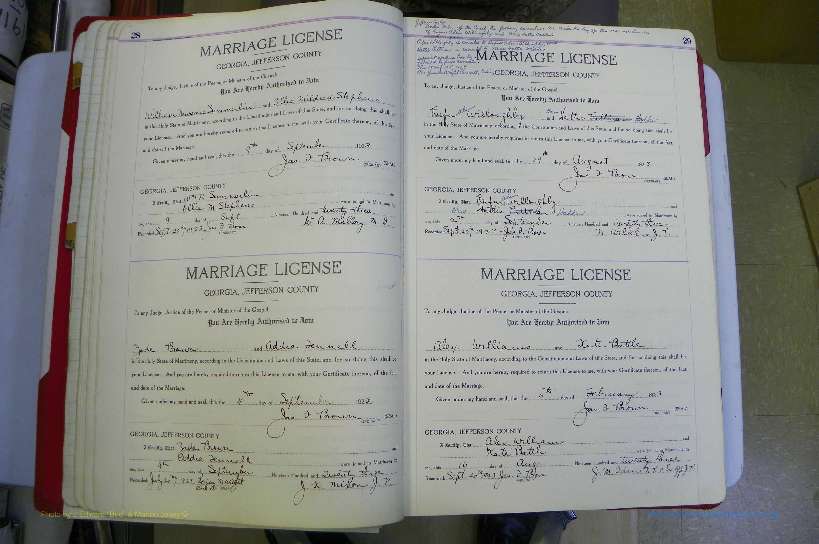 Jefferson Co, GA, Marriages Book C, 1922 - 1941, White (45).JPG