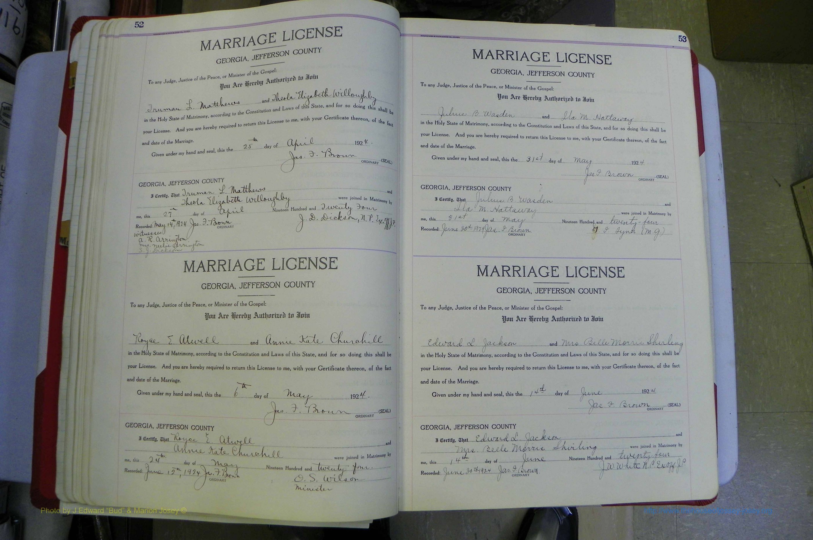 Jefferson Co, GA, Marriages Book C, 1922 - 1941, White (57).JPG