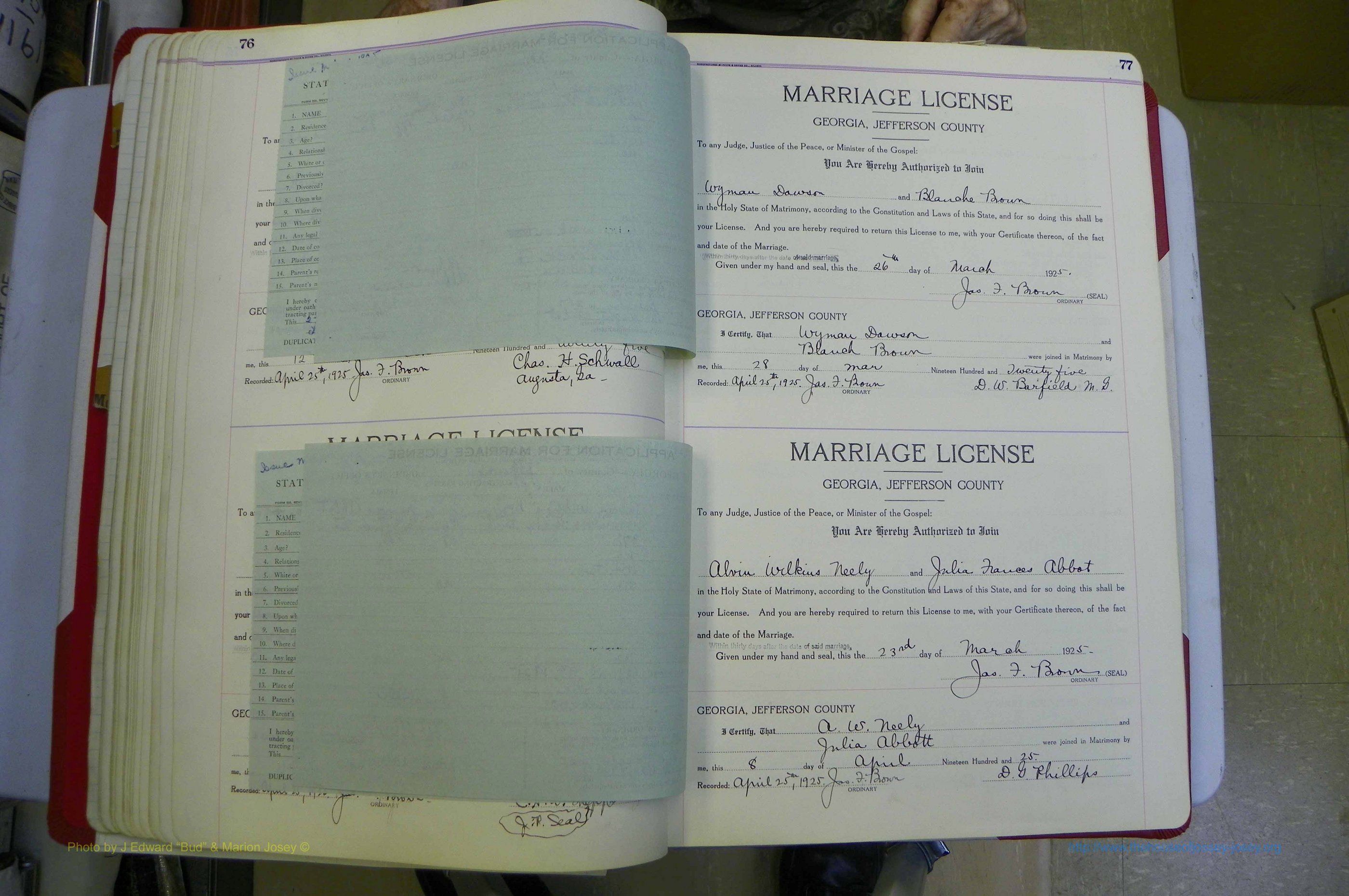 Jefferson Co, GA, Marriages Book C, 1922 - 1941, White (82).JPG