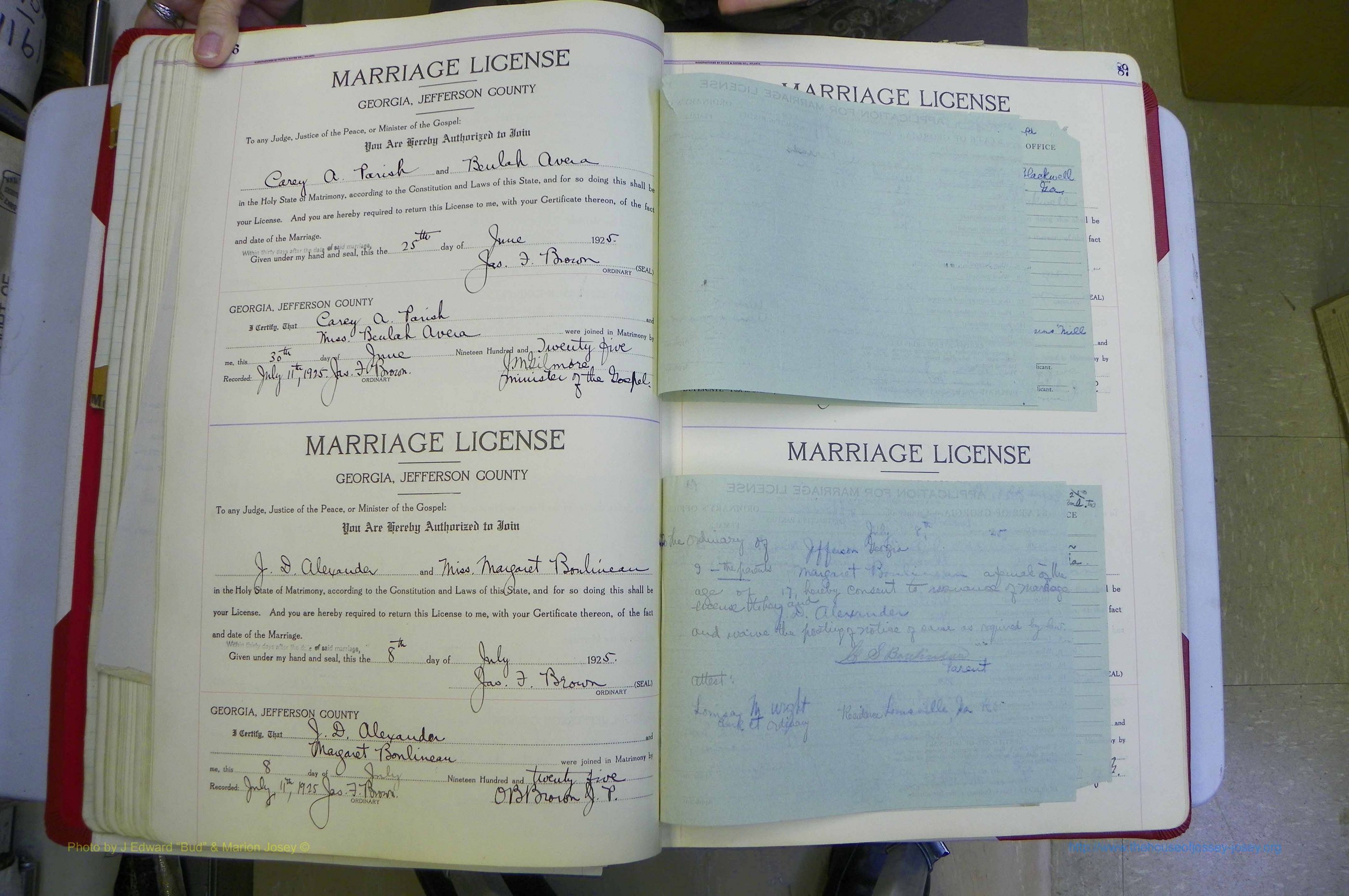 Jefferson Co, GA, Marriages Book C, 1922 - 1941, White (95).JPG