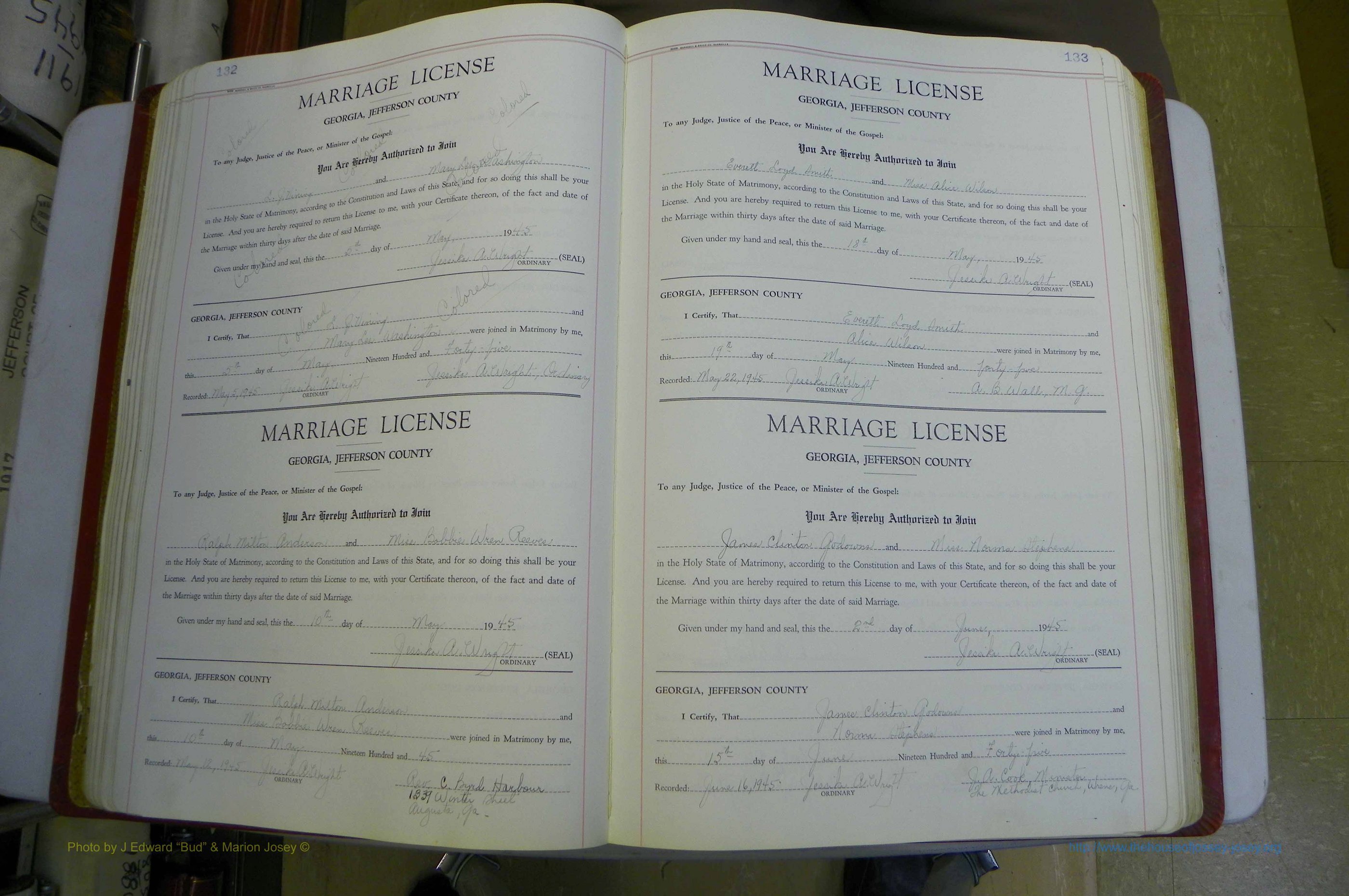 Jefferson Co, GA, Marriages Book D, 1941 - 1953, White (118).JPG