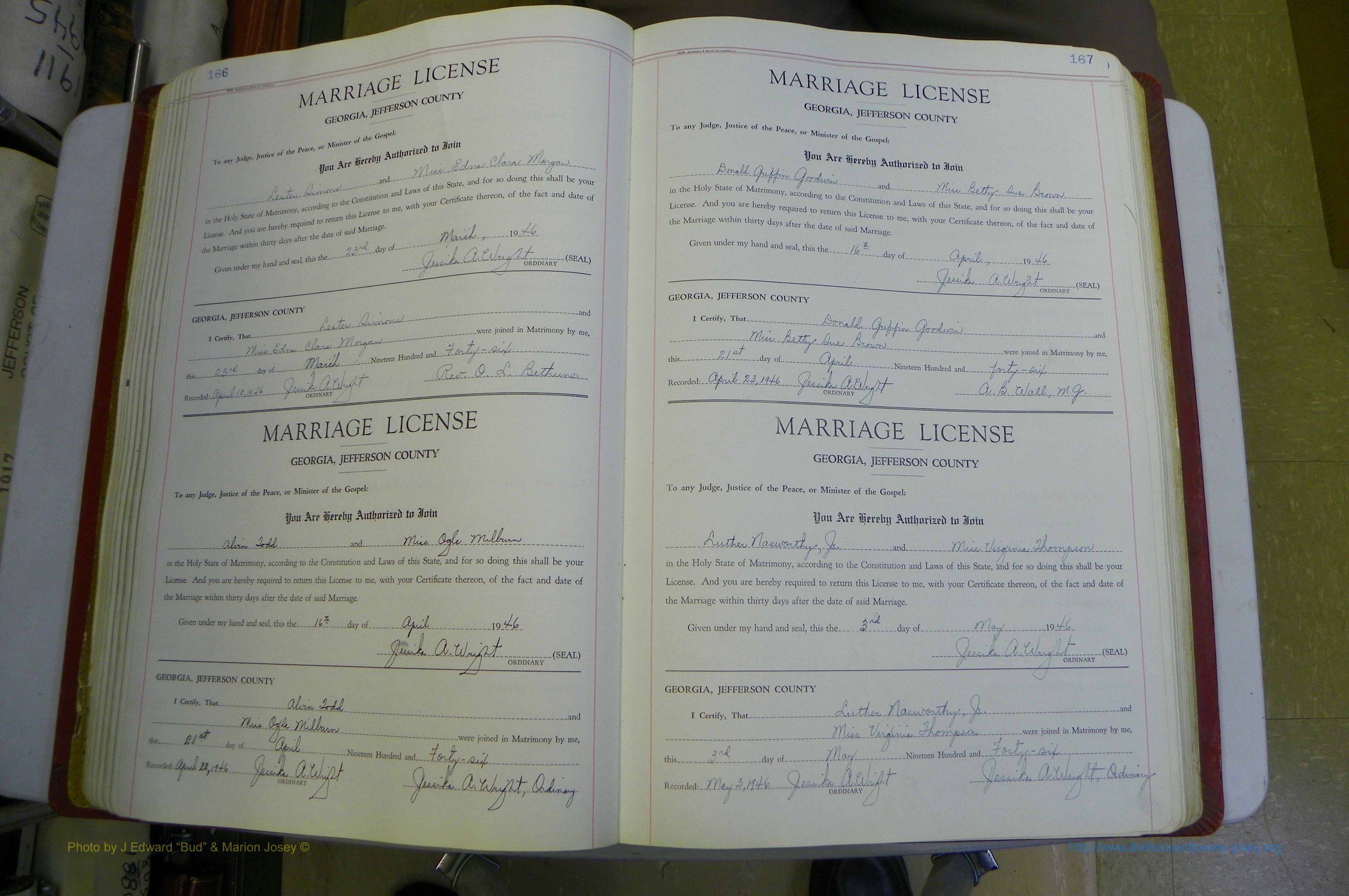 Jefferson Co, GA, Marriages Book D, 1941 - 1953, White (136).JPG