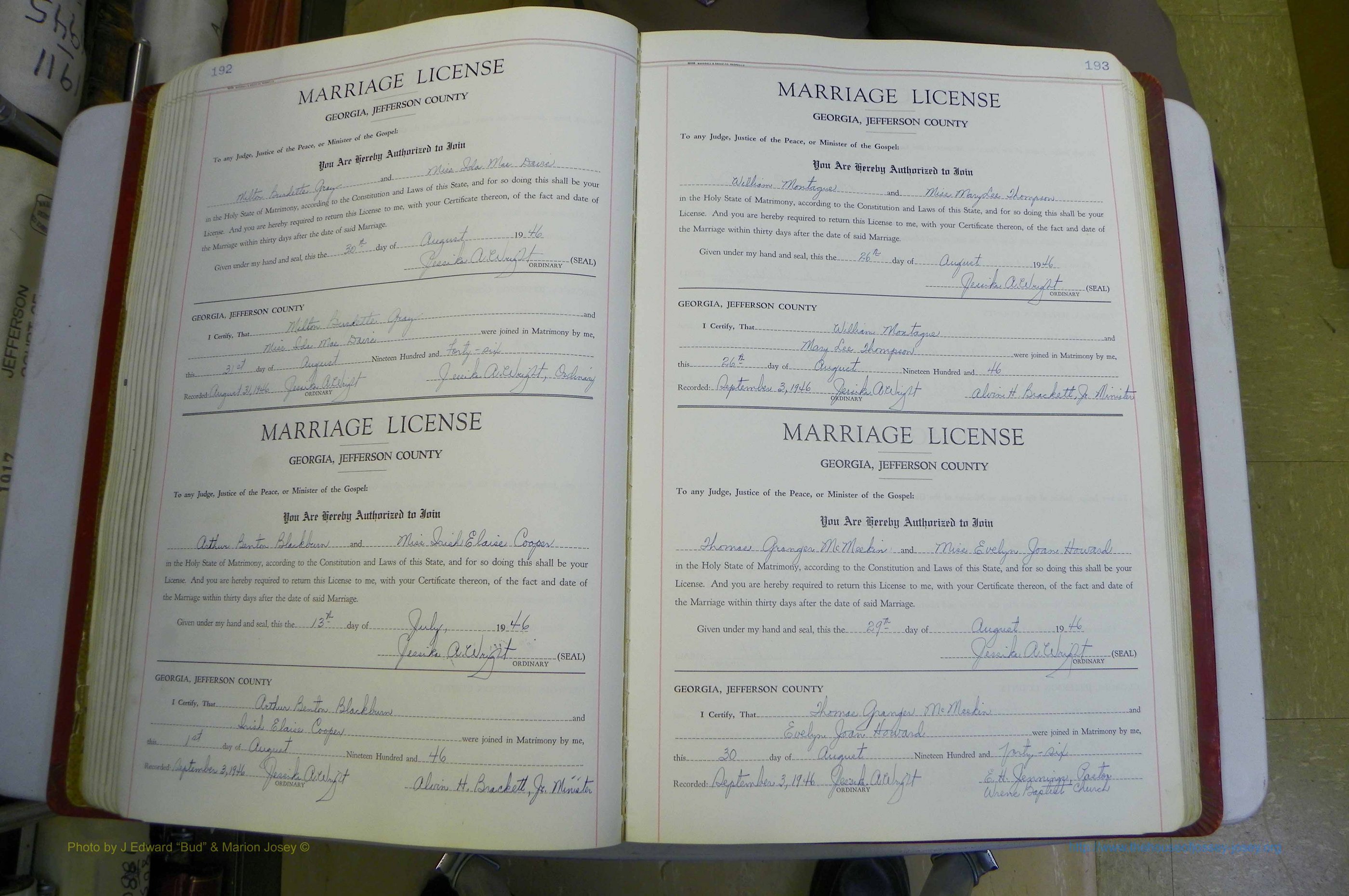 Jefferson Co, GA, Marriages Book D, 1941 - 1953, White (149).JPG