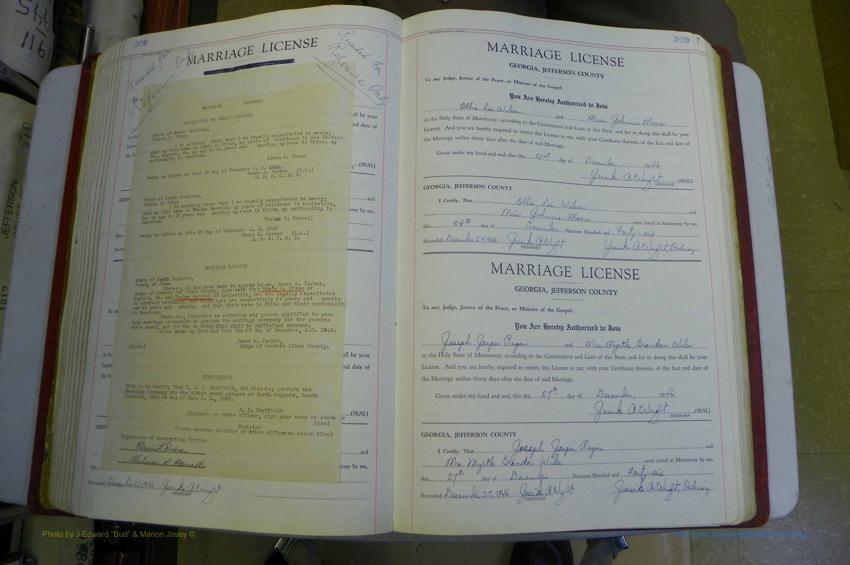 Jefferson Co, GA, Marriages Book D, 1941 - 1953, White (157).JPG