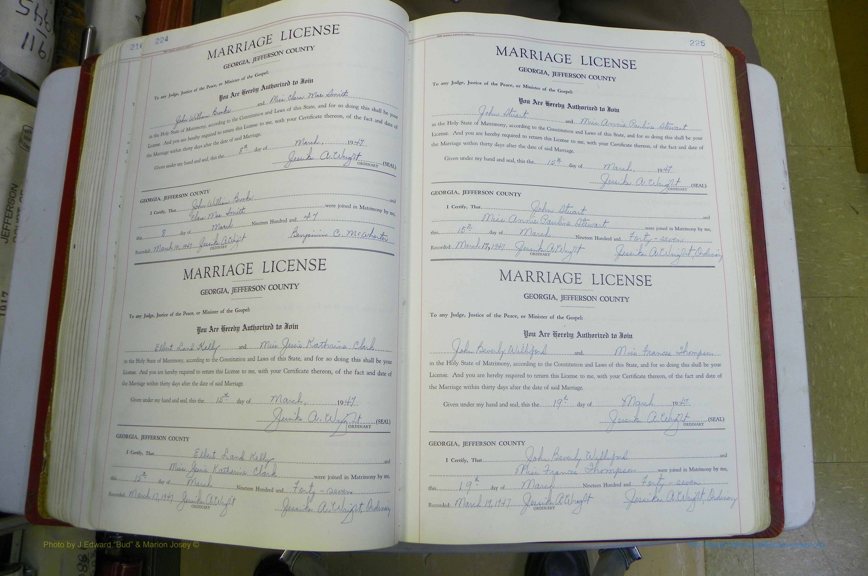 Jefferson Co, GA, Marriages Book D, 1941 - 1953, White (165).JPG