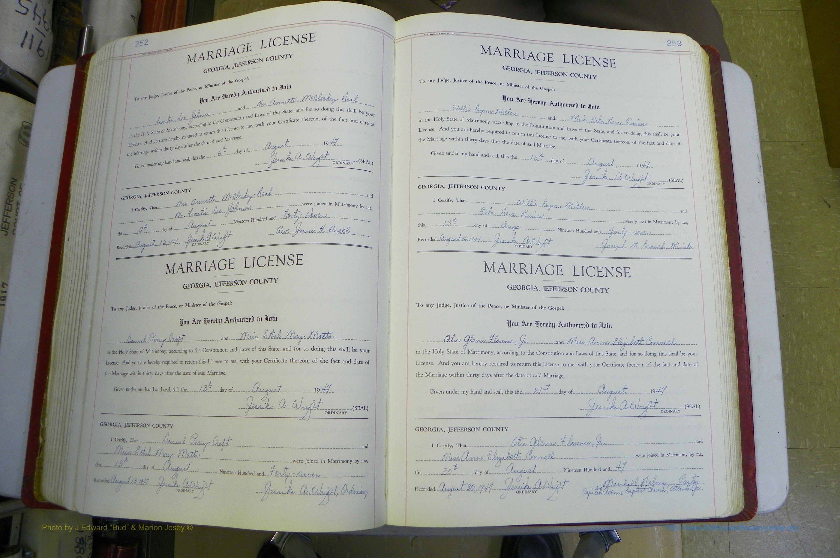 Jefferson Co, GA, Marriages Book D, 1941 - 1953, White (179).JPG