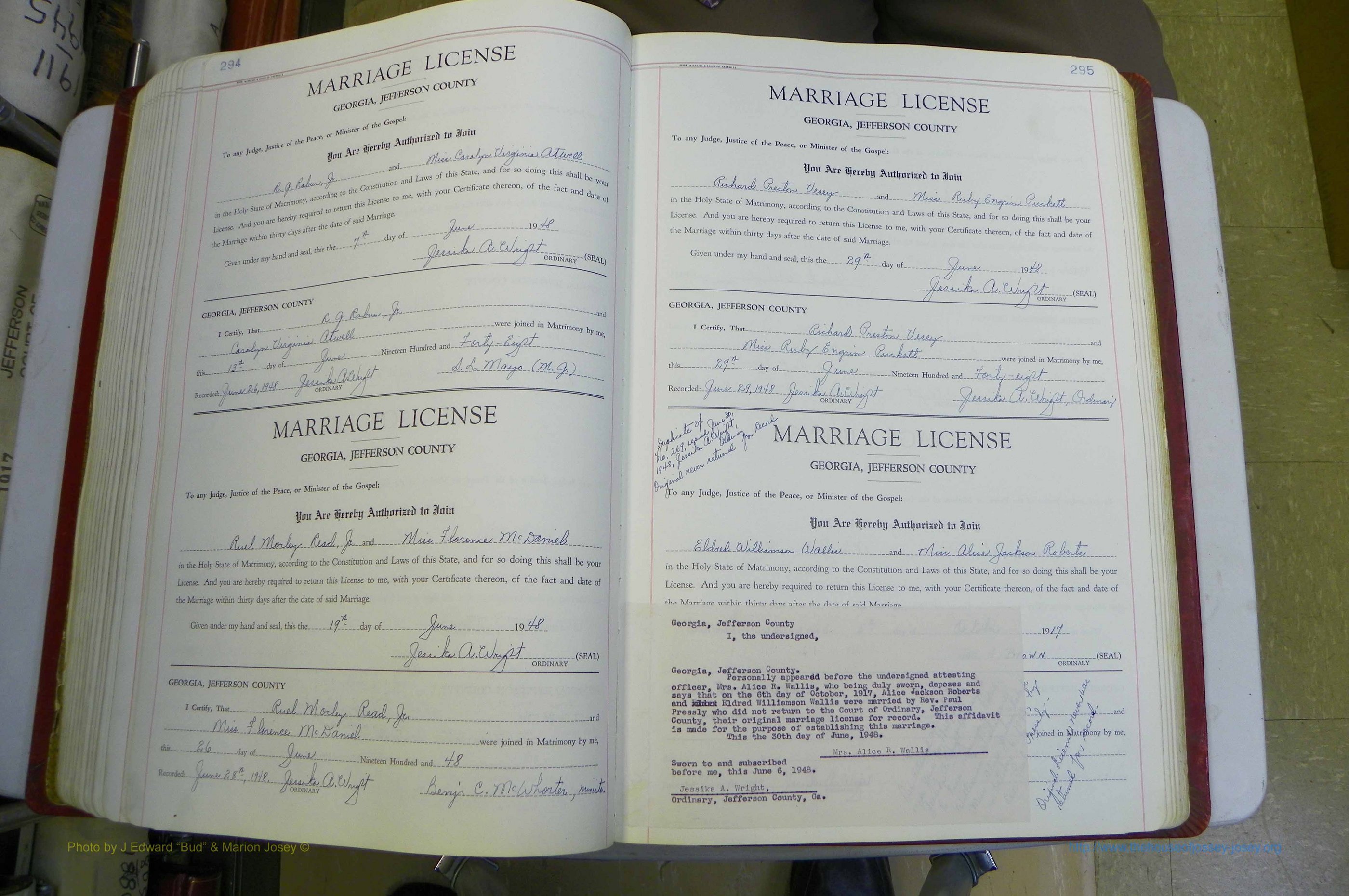 Jefferson Co, GA, Marriages Book D, 1941 - 1953, White (200).JPG