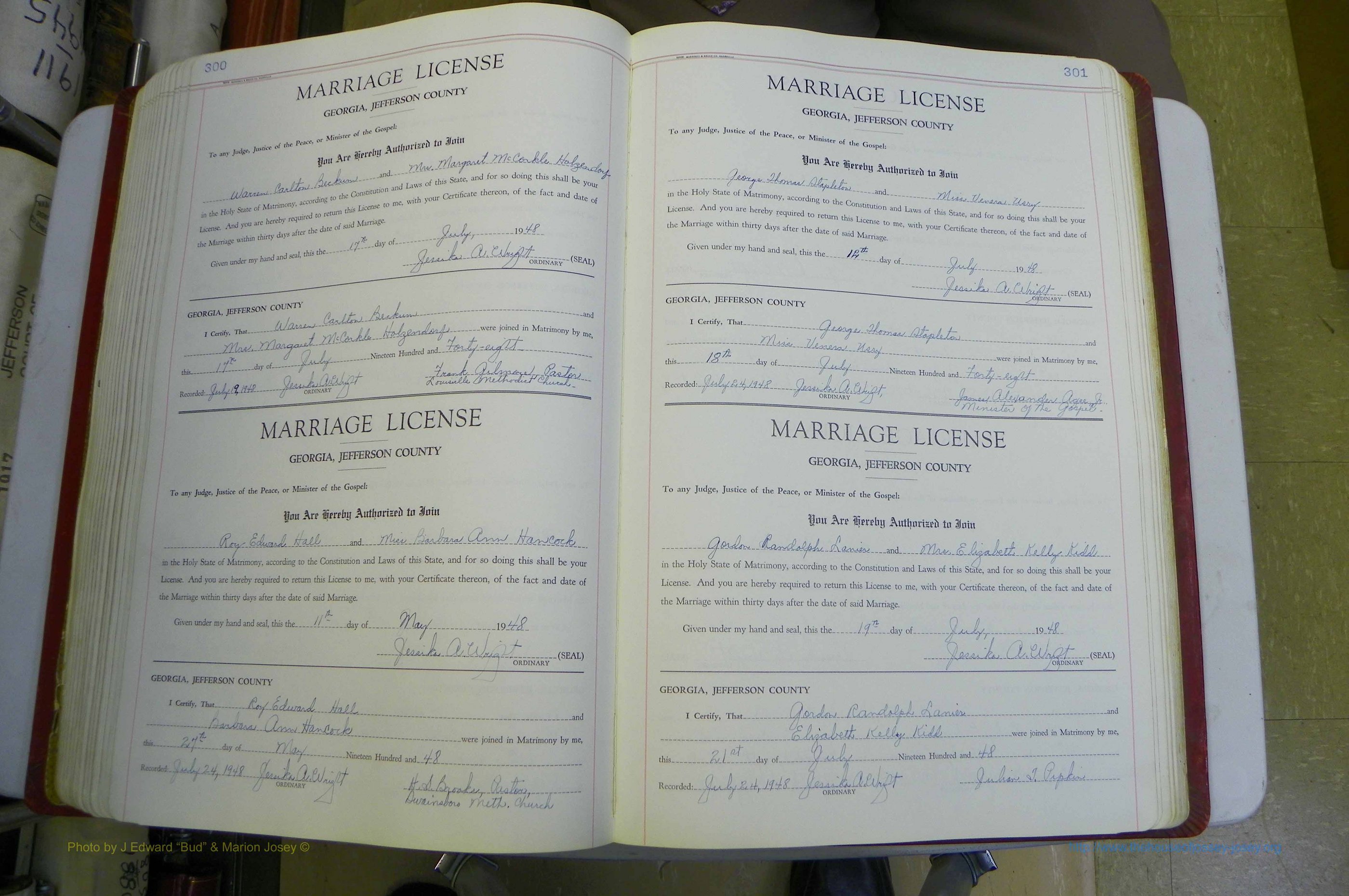 Jefferson Co, GA, Marriages Book D, 1941 - 1953, White (203).JPG