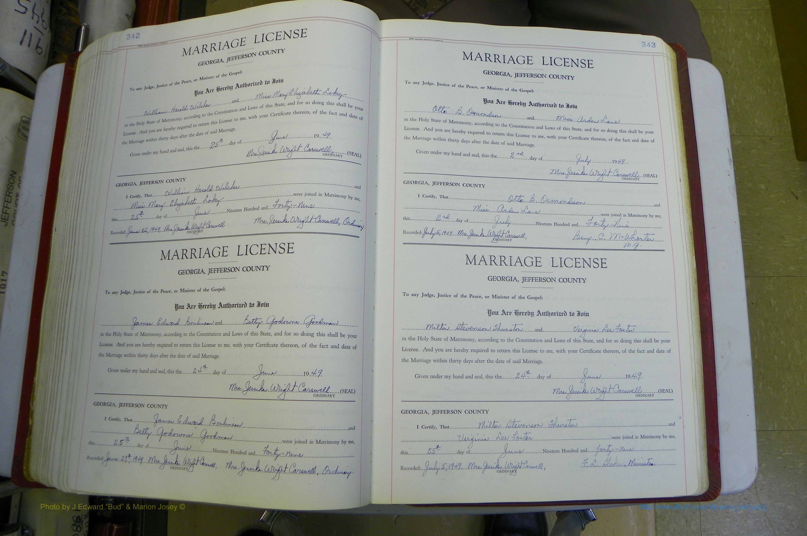 Jefferson Co, GA, Marriages Book D, 1941 - 1953, White (224).JPG