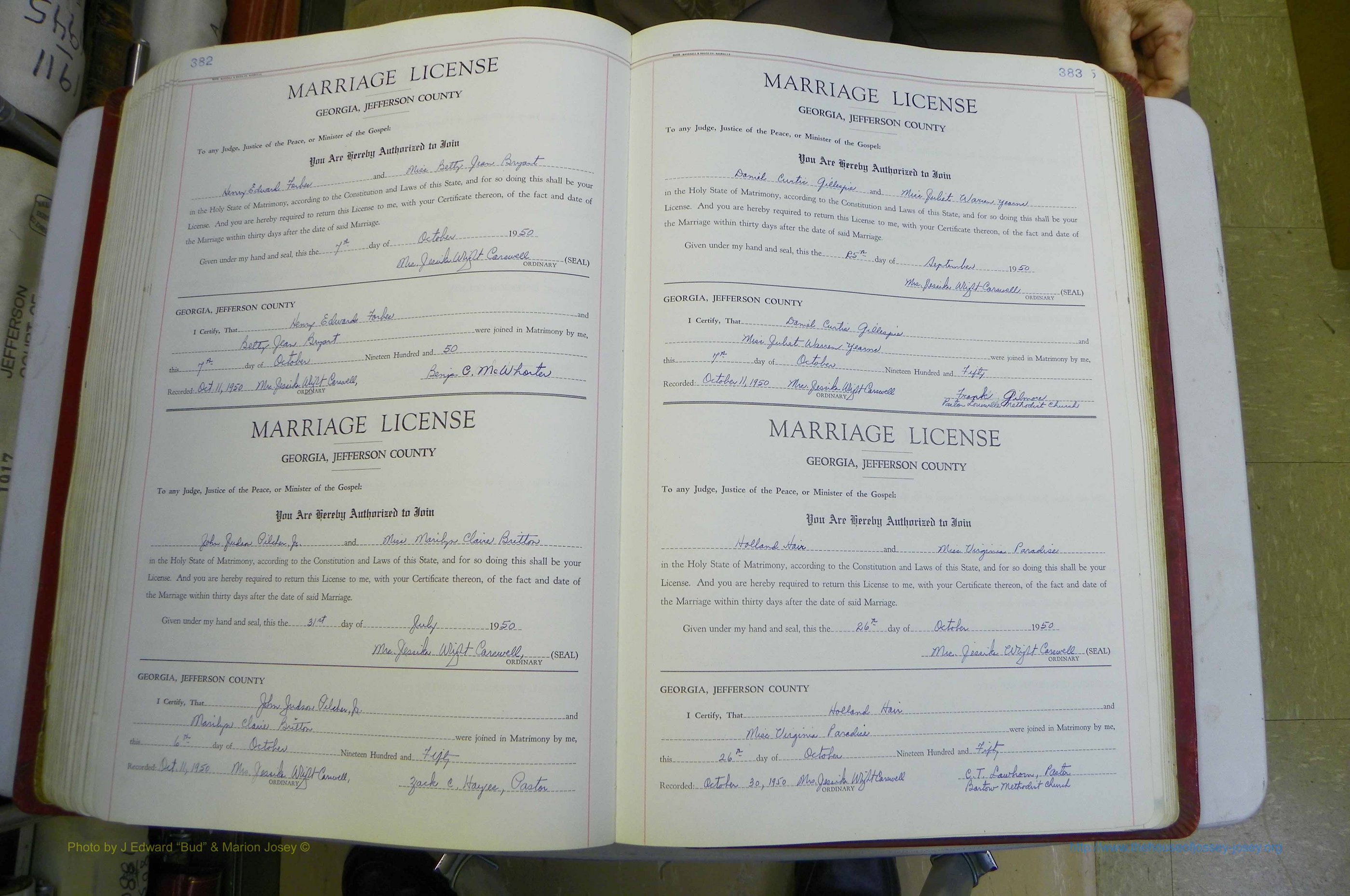 Jefferson Co, GA, Marriages Book D, 1941 - 1953, White (245).JPG