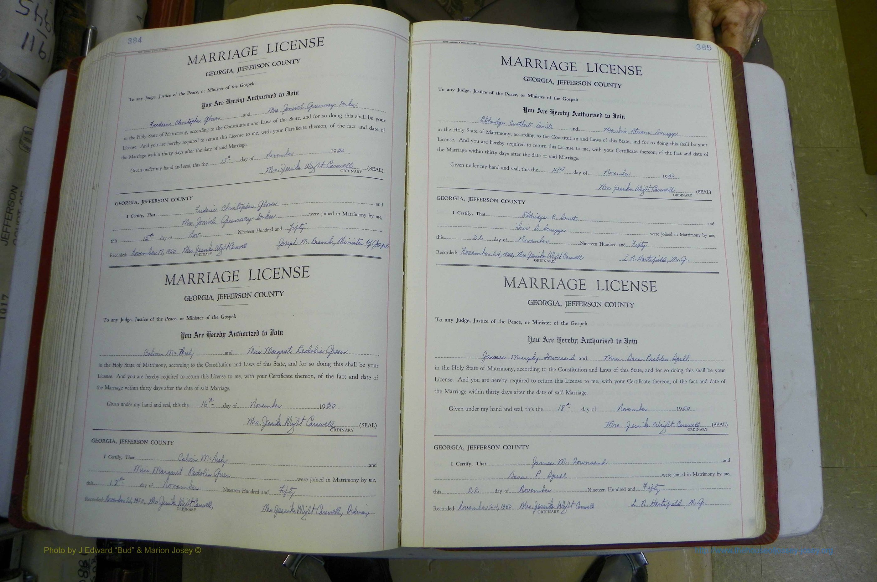 Jefferson Co, GA, Marriages Book D, 1941 - 1953, White (246).JPG