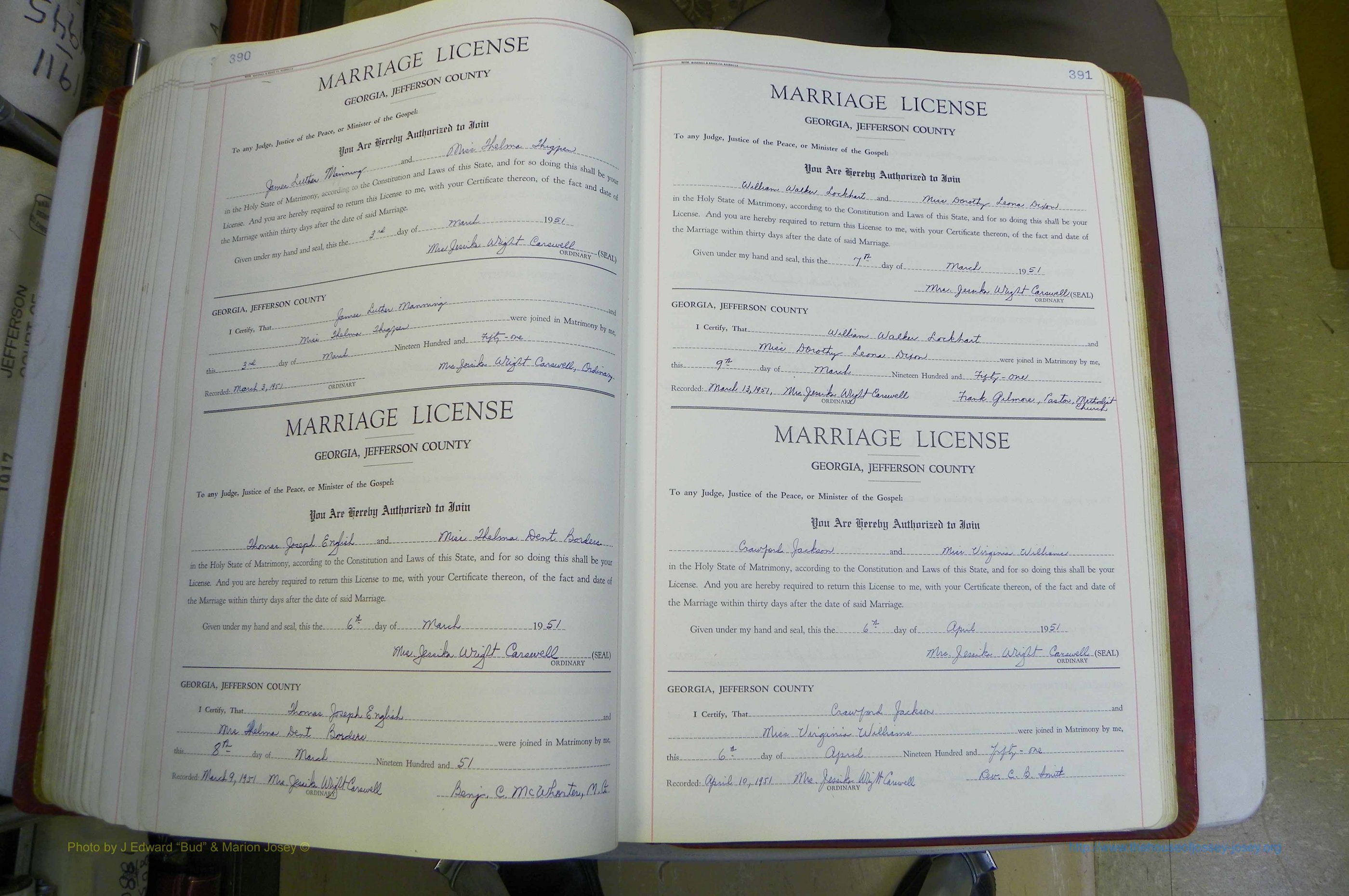 Jefferson Co, GA, Marriages Book D, 1941 - 1953, White (249).JPG