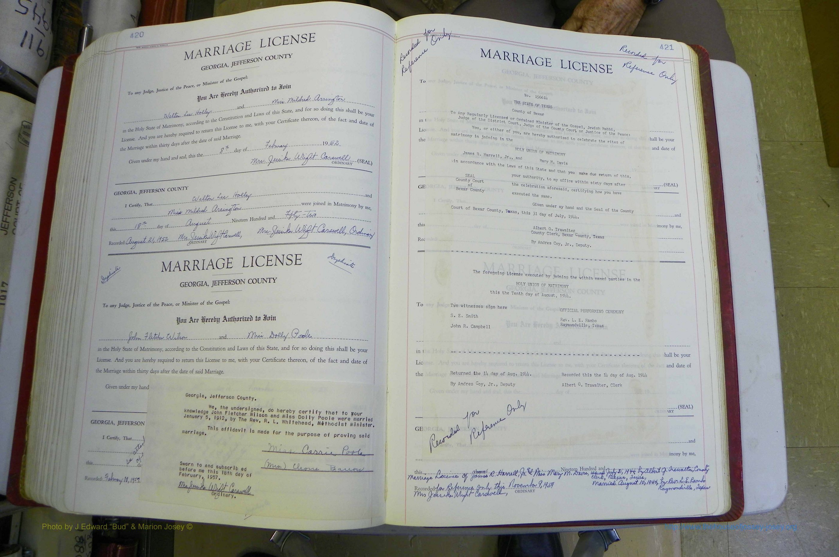 Jefferson Co, GA, Marriages Book D, 1941 - 1953, White (264).JPG