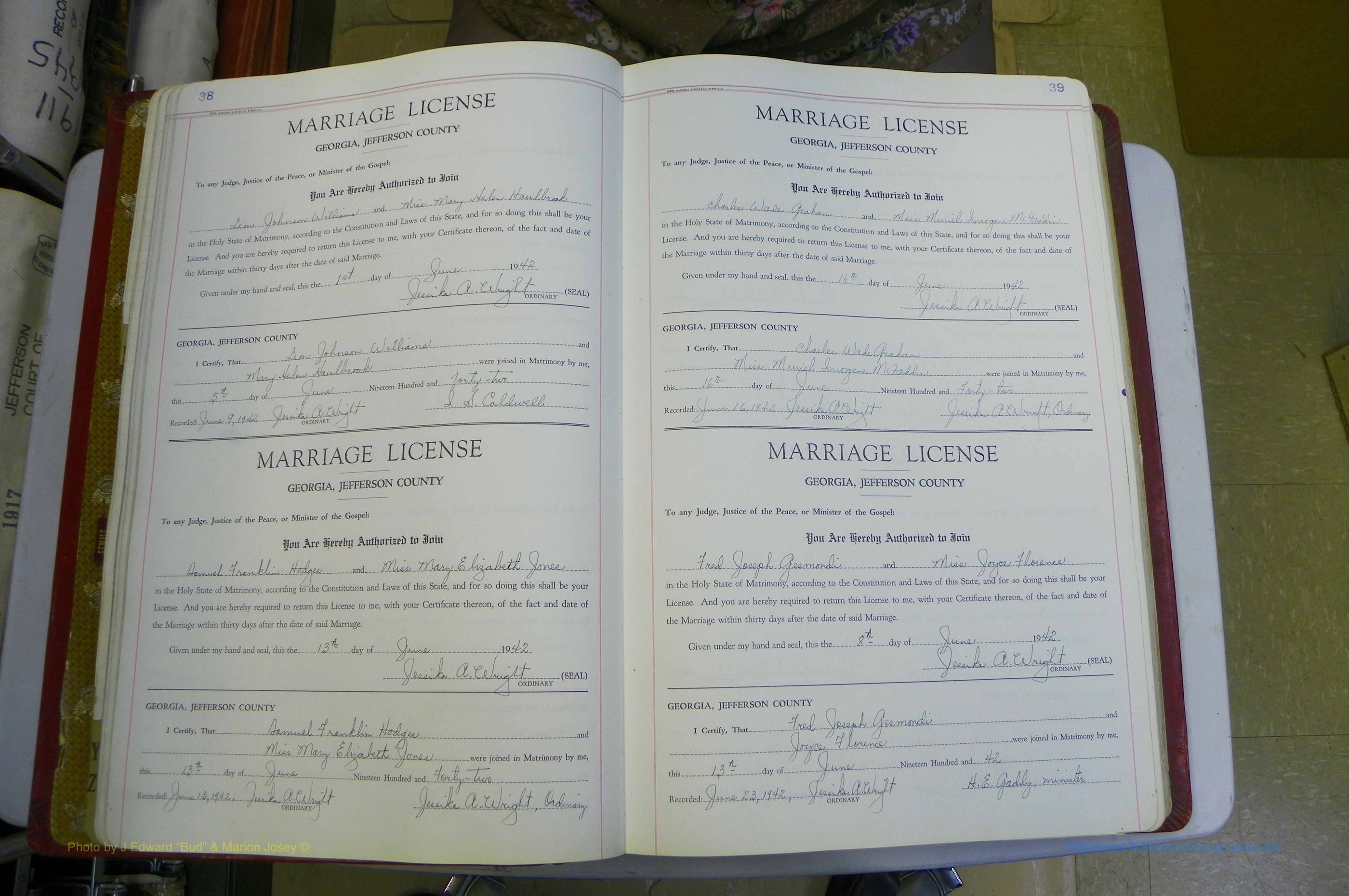 Jefferson Co, GA, Marriages Book D, 1941 - 1953, White (67).JPG