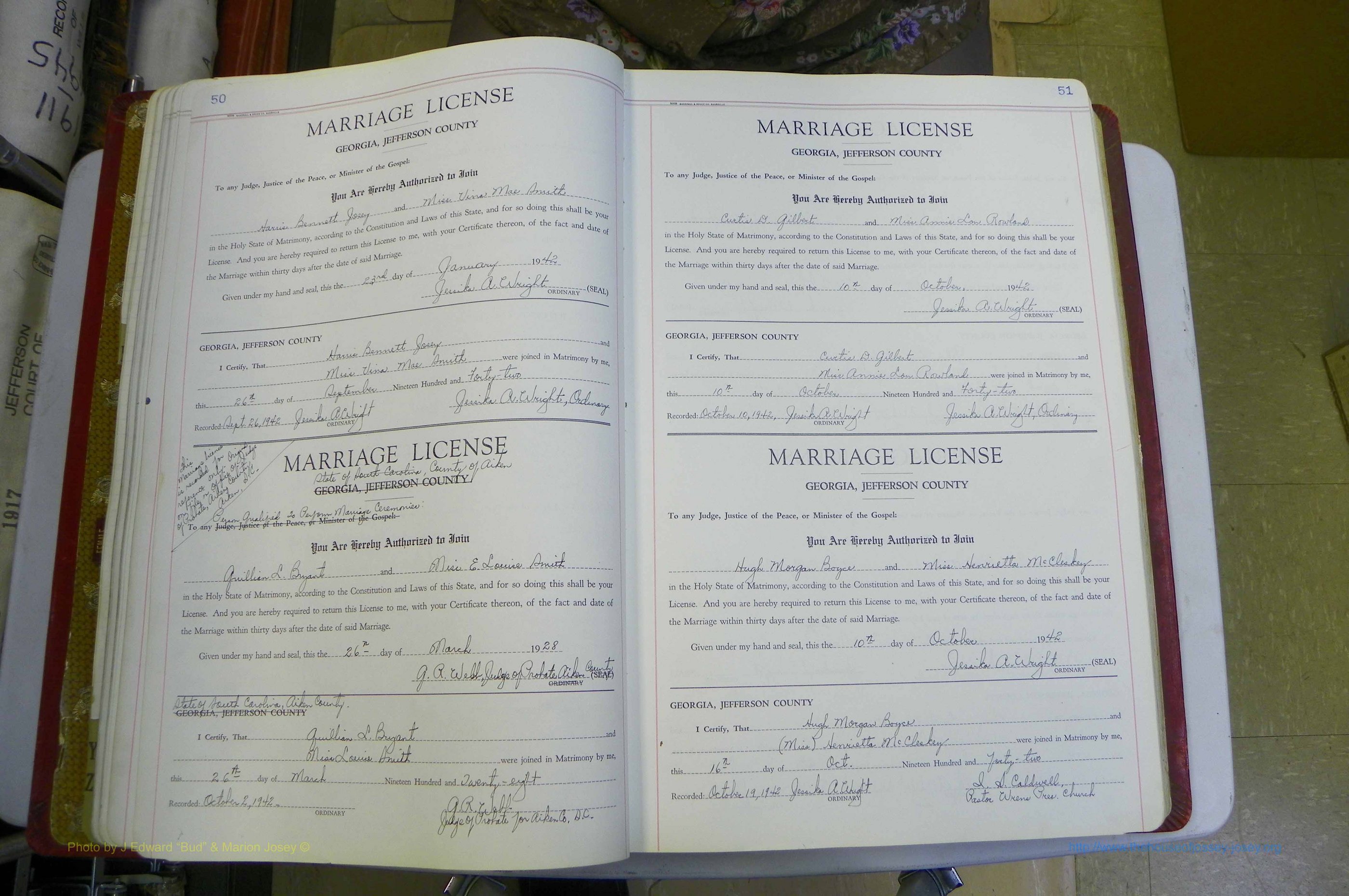 Jefferson Co, GA, Marriages Book D, 1941 - 1953, White (74).JPG