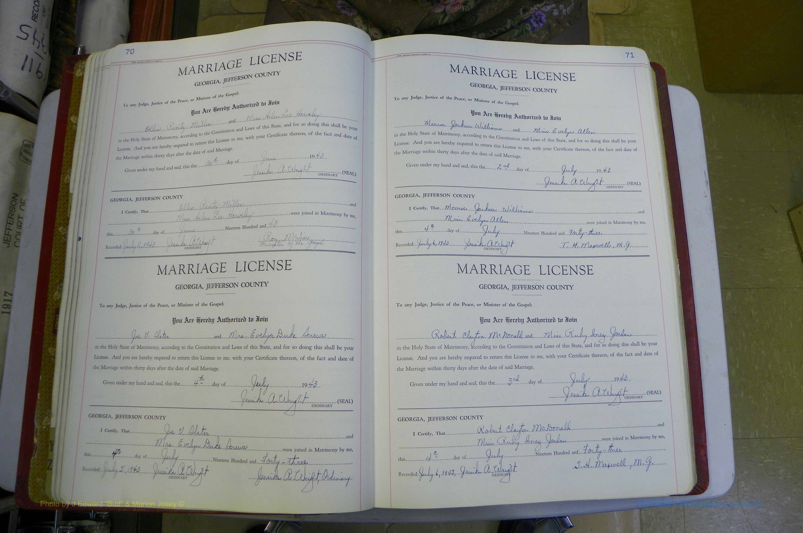 Jefferson Co, GA, Marriages Book D, 1941 - 1953, White (84).JPG