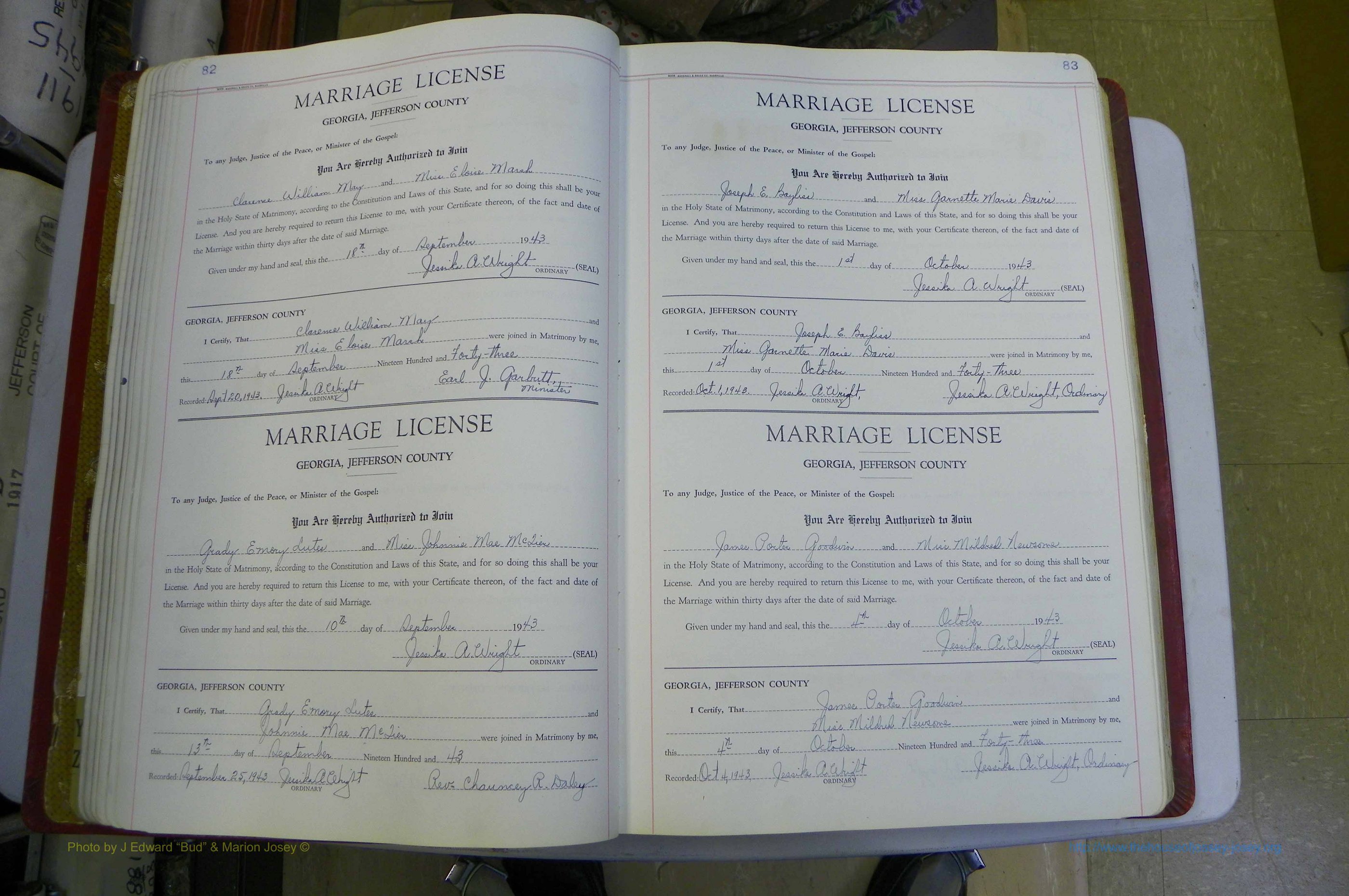 Jefferson Co, GA, Marriages Book D, 1941 - 1953, White (92).JPG