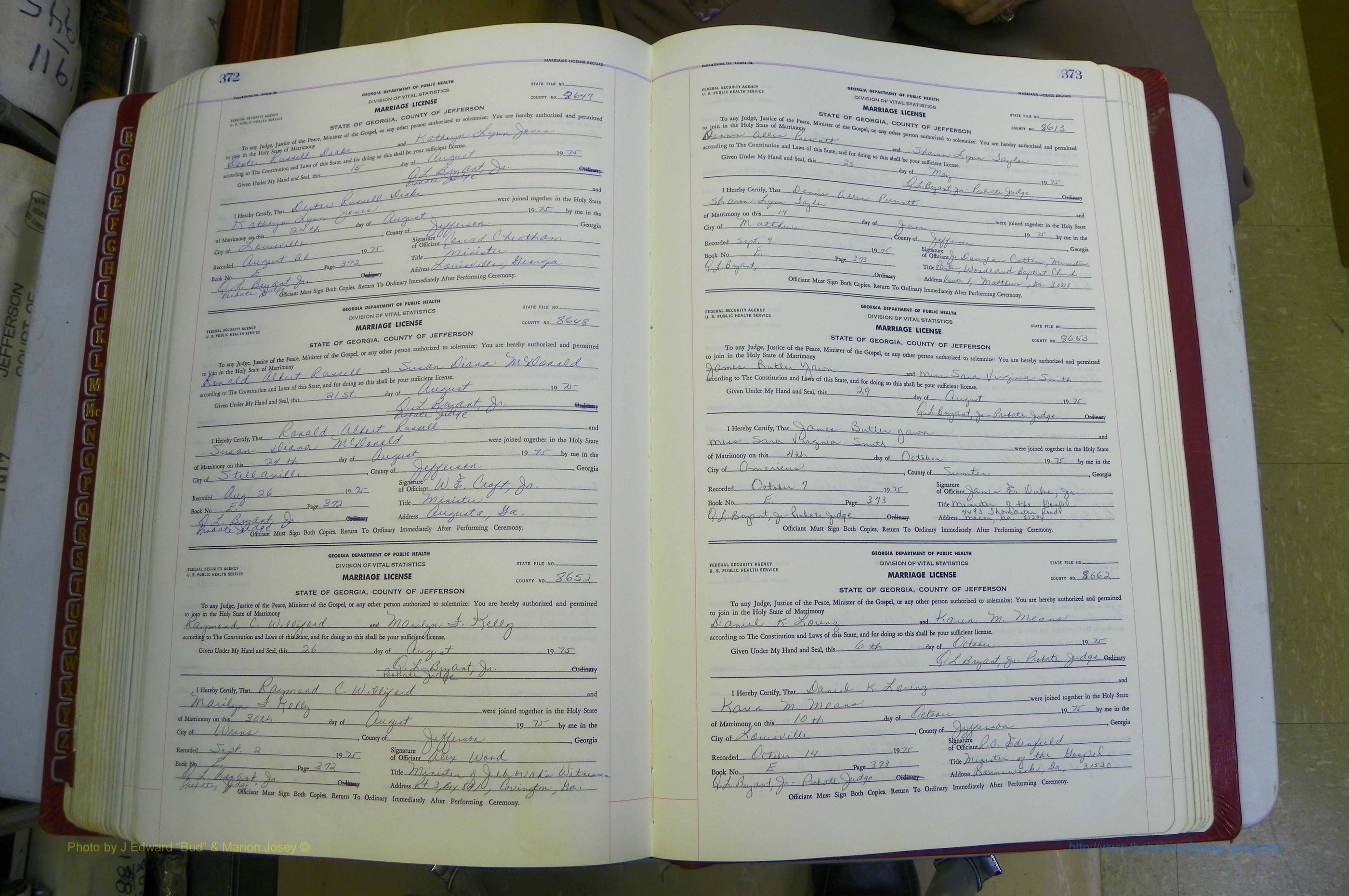 Jefferson Co, GA, Marriages Book E, 1952 - 1981, White (217).JPG