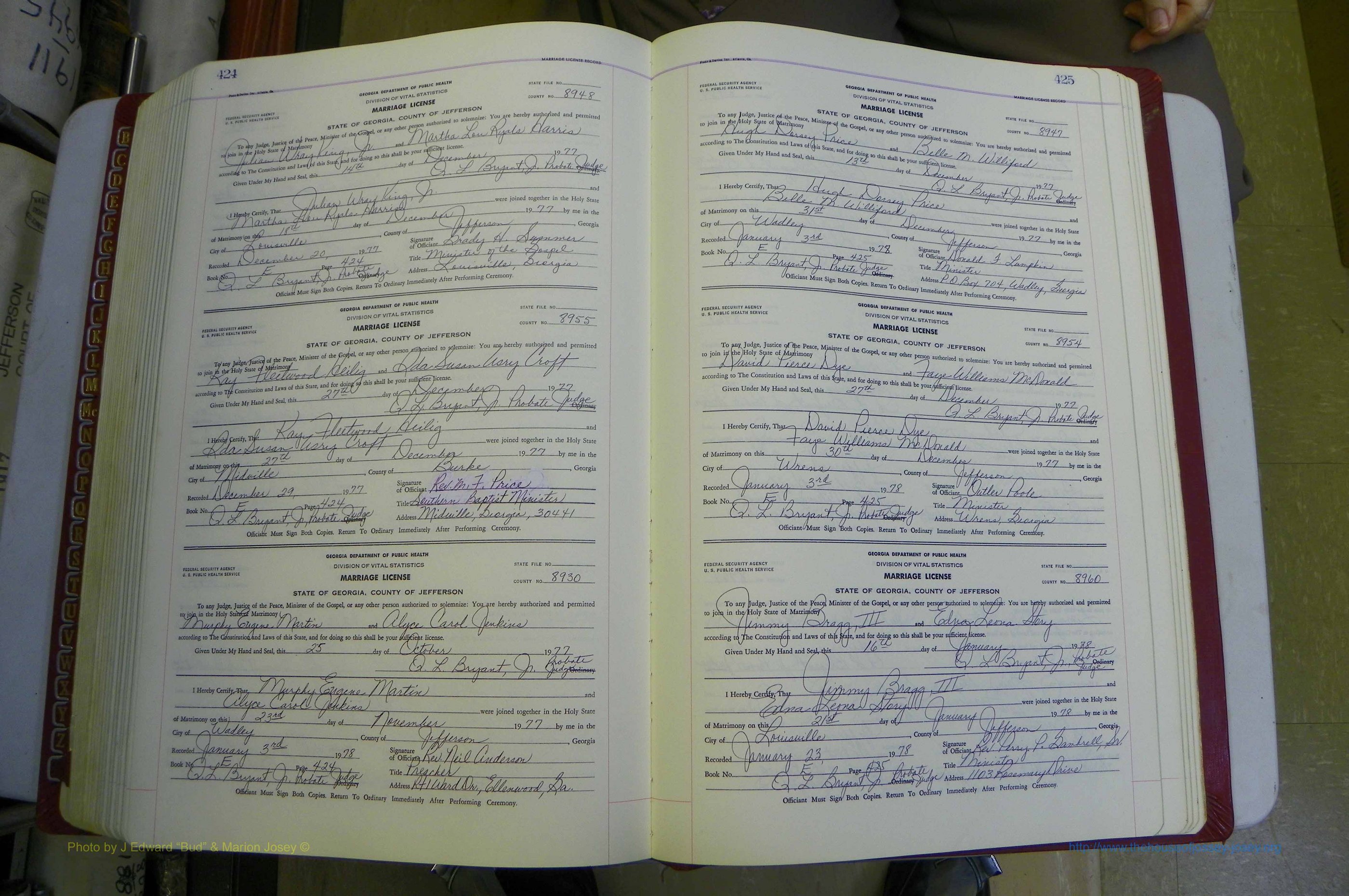 Jefferson Co, GA, Marriages Book E, 1952 - 1981, White (242).JPG