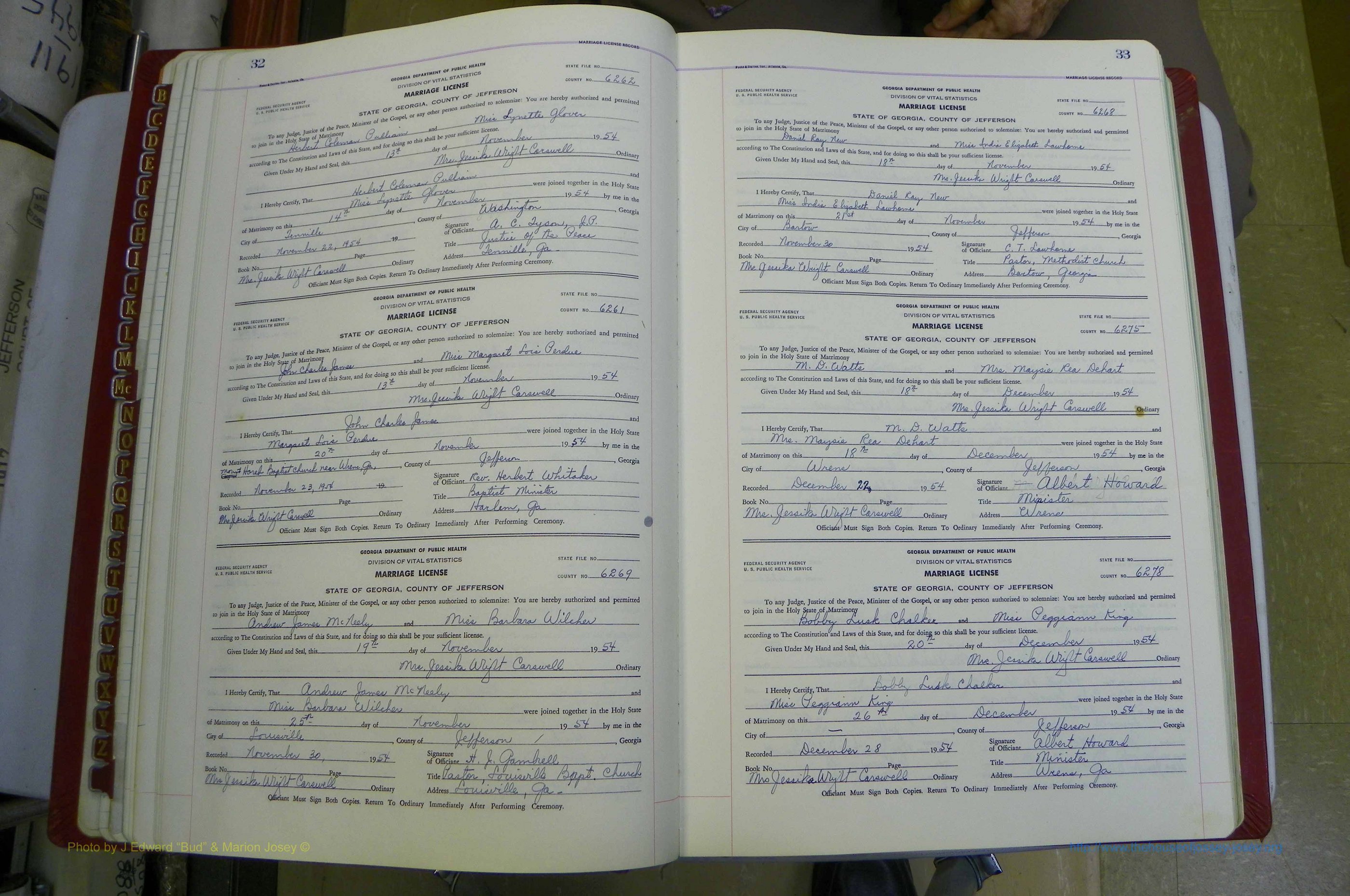 Jefferson Co, GA, Marriages Book E, 1952 - 1981, White (44).JPG