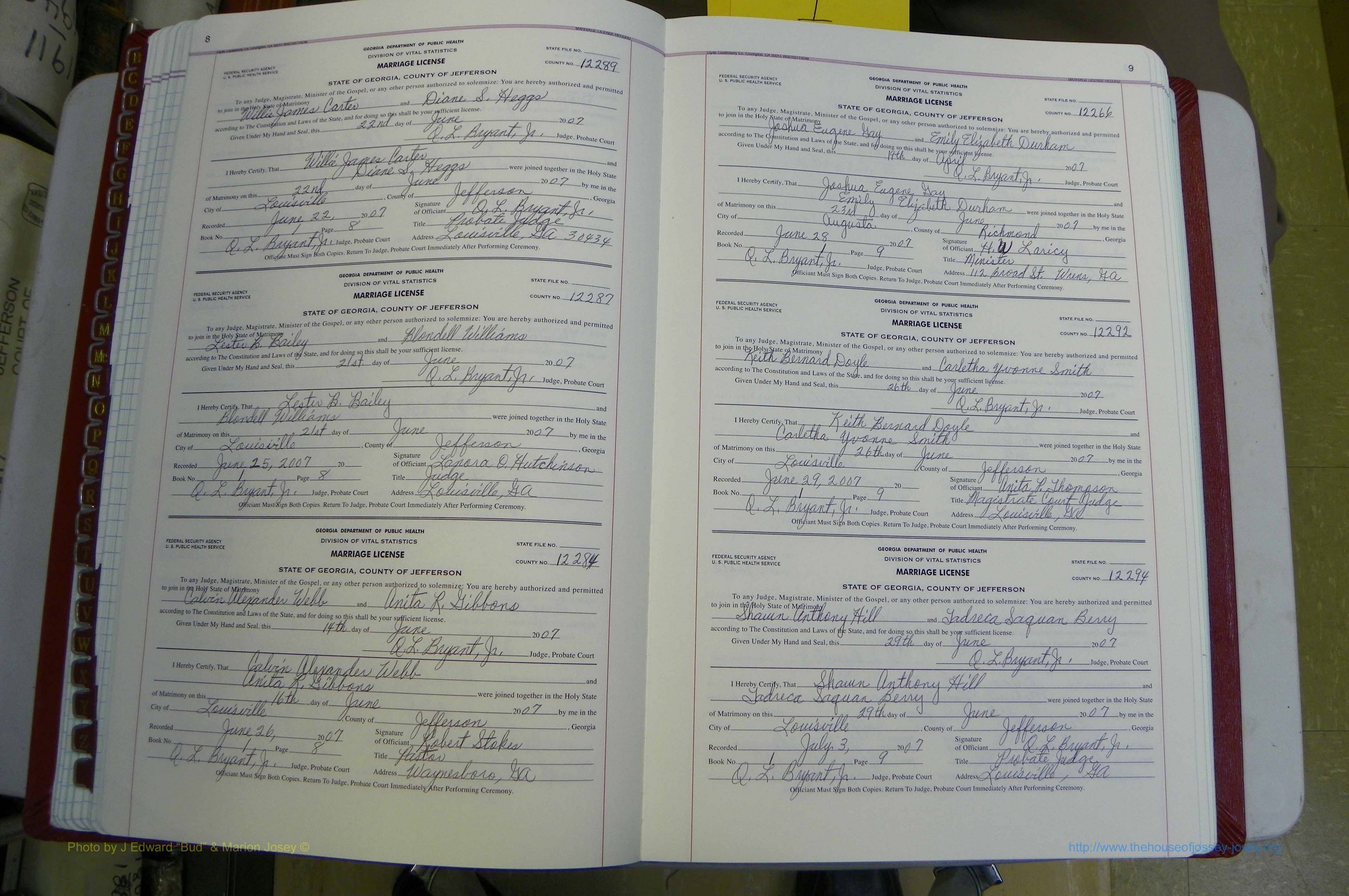 Jefferson Co, GA, Marriages Book G1, 2007 - (29).JPG