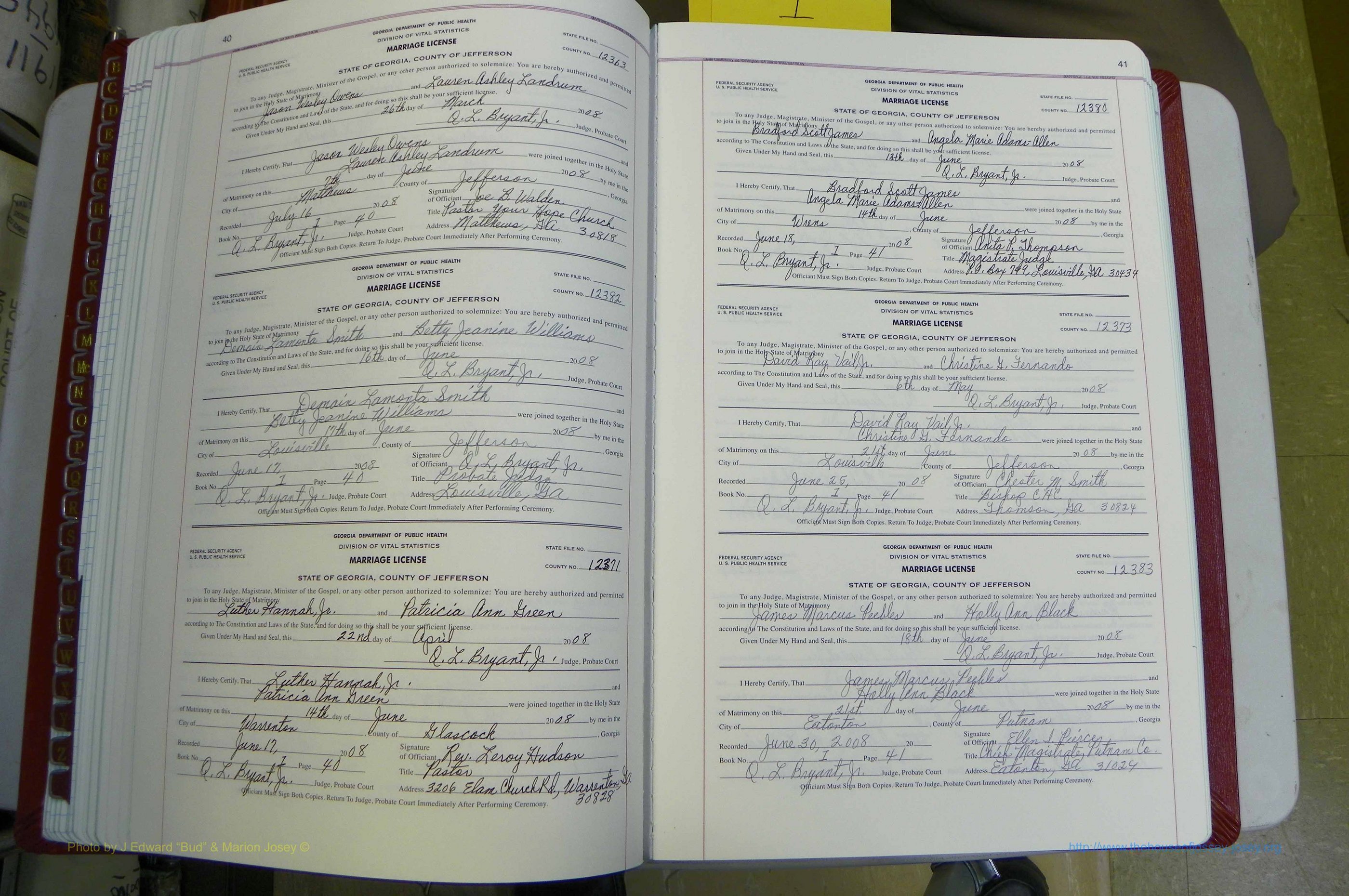 Jefferson Co, GA, Marriages Book G1, 2007 - (45).JPG