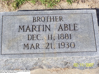 Able, Martin, Gantt City Cemetery, Gantt, Covington Co, AL.jpg