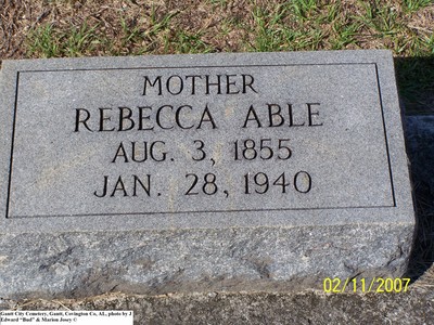 Able, Rebecca, Gantt City Cemetery, Gantt, Covington Co, AL 139.jpg