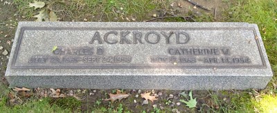 Ackroyd, Charles & Catherine Waite, Lake View Cemetery, Cayahoga Co, OH.jpg