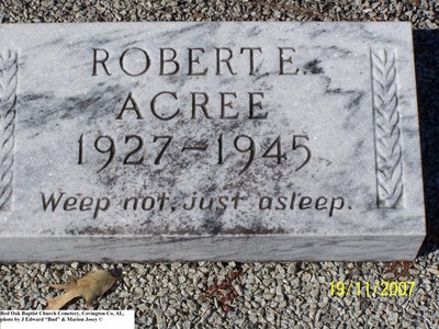 Acree, Robert E, Red Oak Baptist Church Cem, Covington Co, AL.jpg