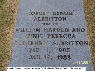Albritton, Robert Bynum, Magnolia Cem, Andalusia, Covington Co, AL.jpg
