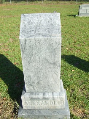 Alexander, Eliza J Harris, Cypress Cemetery, Lee Co, SC.jpg