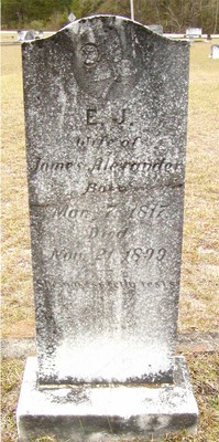 Alexander, Elizabeth J Stokes, Center Methodist Cemetery, Henry Co, AL.jpg