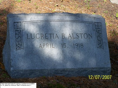 Alston, Lucretia Brown Allen,  Trinity Cem Scotlamd Neck, Halifax Co, NC.jpg