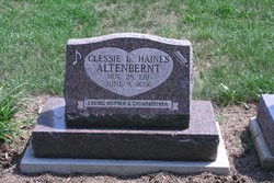 Altenbernt, Clessie L Haines, Pinckney Cemetery, Livingston Co, MI.jpg