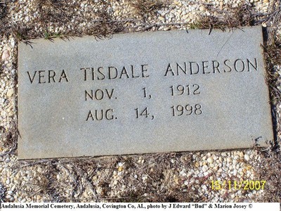 Anderson, Vera Tisdale, Andalusia Memorial Cem, Covington Co, AL.jpg