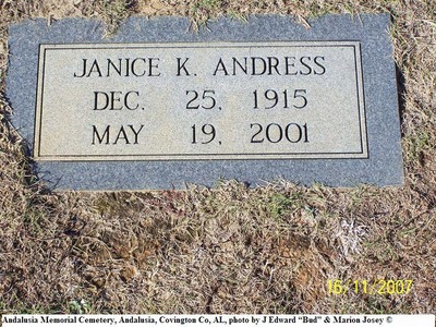 Andress, Janice K, Andalusia Memorial Cem, Covington Co, AL.jpg