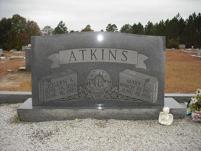 Atkins, Joseph & Mary Claxton. Harmony Cemetery, Treutlin Co, GA.jpg