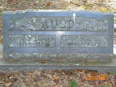 Auld, Isaac & Martha Seabrook, Christ Episcopal Cemetery, Charleston Co, SC.jpg