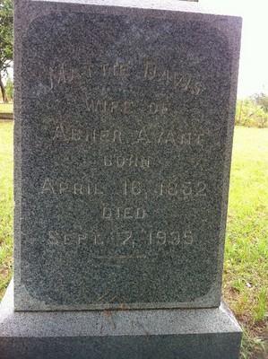 Avant, Mattie Davis, Wrightsboro Cemetery, Gonzales Co, TX.jpg