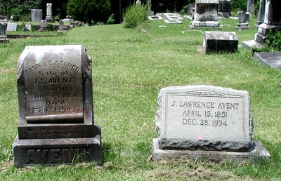 Avent, John Lawrence & Frances E Garner, Oak Hill Cem, Yolobusha Co, MS.jpg