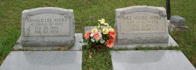 Avera, Arnold & Inez Moore, Pleasant Grove Cemetery, Colqiutt Co, GA.jpg