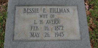 Avera, Bessie Tillman, Pleasant Grove Cemetery, Colquitt Co, GA.jpg
