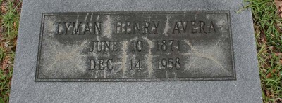 Avera, Lyman Henry, Pleasant Grove Cemetery, Colquitt Co, GA.jpg