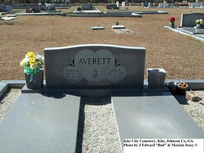 Averett, Floyd & Lois, Kite City Cemetery, Kite, Johnson Co, GA.jpg