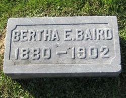 Baird, Bertha Estella Pletcher, Hanover Cemetery, Licking Co, OH.jpg