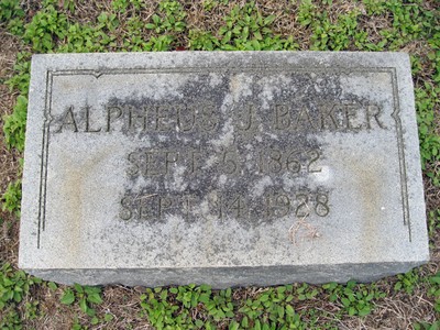 Baker, Alpheus James, Bethel Cemetery, Sumter Co, SC.jpg
