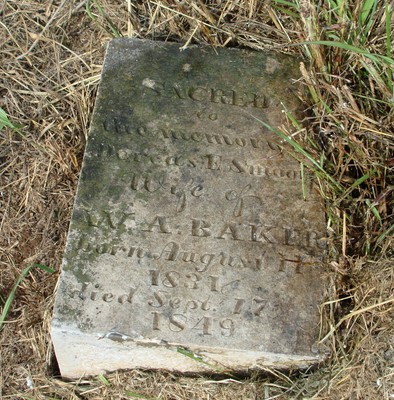 Baker, Dorcus E Smoot, S A Baker Cem, Hickman Co, TN.jpg