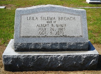Baker, Leila Broach, Grove Hill Cemetery, Darlington Co, SC.jpg